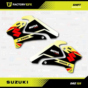 Racing Shroud Graphic Kit fits Suzuki DRZ125 01-07 DRZ 125 SHIFT Graphics Decal - Picture 1 of 2