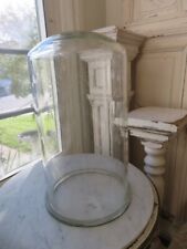 AMAZING OLD Vintage Large PYREX GLASS DOME Display CLOCHE 17 x 10 Thick Heavy