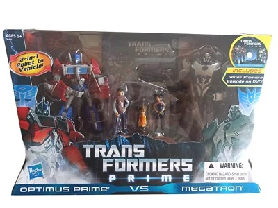 Transformers Optimus Prime vs. Megatron First Edition Limited Hasbro Rare Set - Immagine 1 di 4