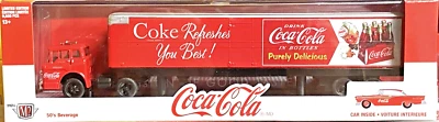 M2 Machines Auto Haulers Coca-Cola 1957 Ford C-600 & 1957 Ford Fairlane 500 - Image 1 of 3