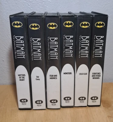 Lot of 6 Batman The Animated Series VHS Columbia House Foto 1 de 4