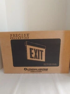 Lithonia LPR 1 RC 120/277 PNL Red Letter Exit Sign w/ Edge- Lit Panel Assembly  - Picture 1 of 3