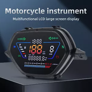 New Digital Motorcycle Speedometer 12000RPM Tachometer Gauge For Honda WAVE100 - Picture 1 of 16