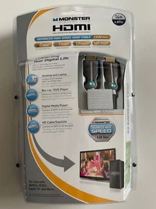 Monster 16 Ft Advanced High Speed HDMI Cable 24K Gold Connectors 6.68 Gbps - Picture 1 of 7