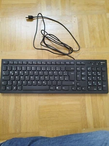 lenovo tastatur - schwarz mit Kabel - Bild 1 von 2
