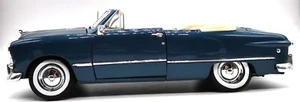1949 Ford Convertible 1:18 Scale Diecast Model by Maisto Blue Car Automobile - Picture 1 of 24
