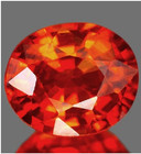 AAA - SPESSARTITE GARNET CT 1.05 OVAL CUT ORIGIN NAMIBIA AFRICA VERY GOOD