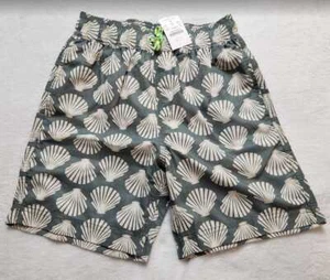 New boys 10 J Crew Crewcuts scallop Camino shell printed swim trunks shorts - Picture 1 of 6