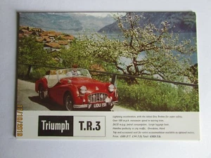 VINTAGE AD GALLERY POSTCARDS TRIUMPH TR3 1956 (X25 IN A PACK) - Foto 1 di 1