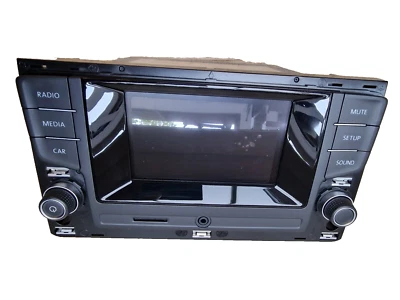 510035887A Anzeige- und Bedieneinheit mit Touch-Screen 5" DAB Radio VW Touran 5T - Bild 1 von 4