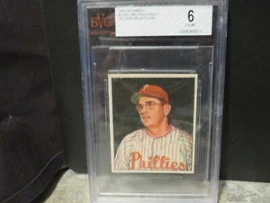 1950 Bowman #226 Jim Konstanty novato 1950 Nueva York Jugador Más Valioso sin línea de derechos de autor BVG 6 - Imagen 1 de 2