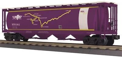 MTH RAILKING MTHRRC RAILROAD CLUB 4-BAY MAP HOPPER CAR 30-75406 O GAUGE NEW - Image 1 of 4