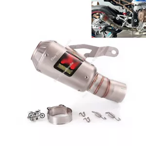 Slip On Exhaust Tip Muffler Tail Pipe For BMW S1000RR 2019-2023 S1000R 2021-2023 - Picture 1 of 9