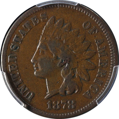 1878 Indian Cent PCGS VF20 Great Eye Appeal Nice Strike - Image 1 of 4