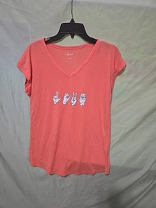 Style & Co. Women's Size Large Love T-Shirt - Picture 1 of 3