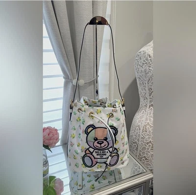 Moschino Teddy Bear Bucket Bag With Adjustable Strap - Image 1 of 4