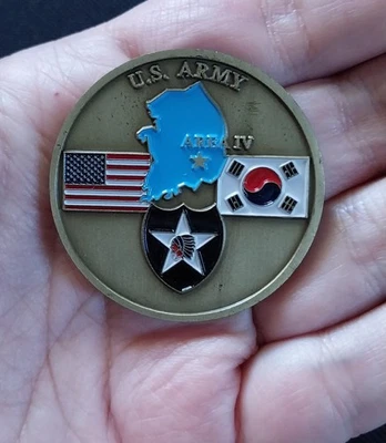 ARMY 2nd Infantry Division Camp Walker KOREA AssistProtect Defend Challenge Coin - Image 1 of 4