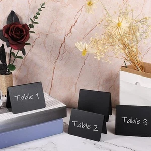 16x Table Sign Blackboard Wedding Message Board Bakery Mini Chalkboard Signs - Picture 1 of 7