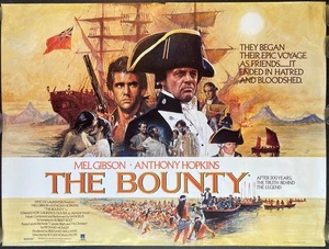 THE BOUNTY 1984 Original Cinema UK Quad Movie POSTER ROLLED Gibson & Hopkins - Picture 1 of 9