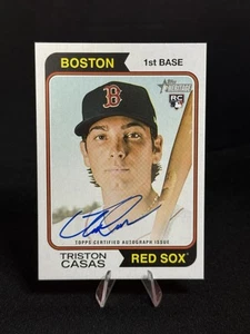 2023 Topps Heritage Triston Casas #ROATC Real One Rookie Auto Red Sox RC - Bild 1 von 2
