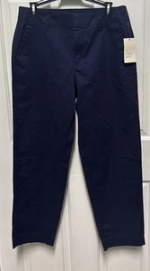 A.New Day Women’s Sz 8 Navy Blue Stretch High-Rise Hip Tapered Pants NWT - Picture 1 of 6