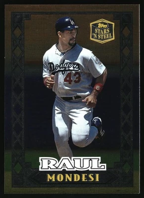 1998 Topps Stars 'n Steel - Raul Mondesi #11 - Image 1 of 2
