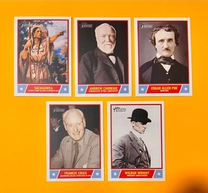 2025 Topps Heritage NOTABLE AMERICANS 5-Card BUNDLE (please read Description) - Picture 1 of 2
