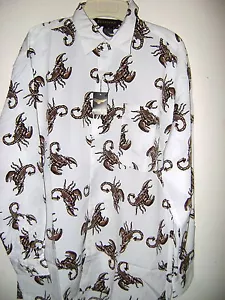NEW SCORPION WESTERN SHIRT white ivory grey or brown S, M, L, XL EL Escorpión - Picture 1 of 4