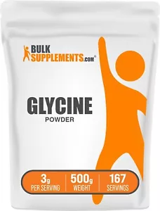 Polvo de glicina BulkSupplements - Construye músculo magro - 3 g porción - Imagen 1 de 12