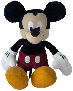 "Juguete de peluche de pana de Mickey Mouse exclusivo de la tienda Disney retro icónico clásico de 16" - Imagen 1 de 9