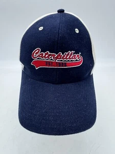 Caterpillar StrapBack Trucker Mütze Cap Blau Weiß Vintage Cyrk - Bild 1 von 8