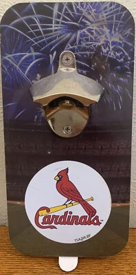 MLB St. Louis Cardinals Click N' Drink Magnetic Bottle Opener, Great 🎁 Enjoy!! - Image 1 of 3