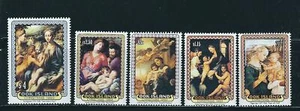 Cook Islans SC # 1142-1146 Christmas 1993- Paintings Virgin and child . MNH - Picture 1 of 1