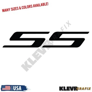 SS Windshield Banner Vinyl Decal Sticker Chevy Chevrolet Camaro Cobalt Impala - Picture 1 of 2