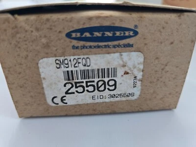 BANNER ENGINEERING VALU BEAM  SM912FQD 25509 PHOTO-ELECTRIC SENSORS - Image 1 of 4