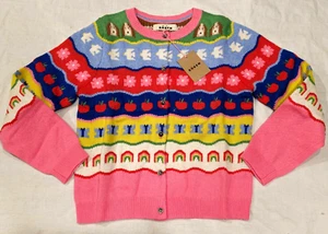 Cárdigan Mini Boden Rainbow Fair Isle Nuevo con Etiquetas Nuevo 11-12 - Imagen 1 de 8