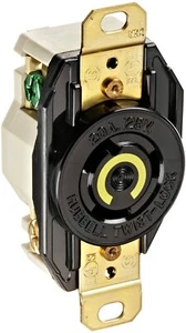 Hubbell Twist-Lock Receptacle, HBL2310 20A 125V AC or DC 2 Pole 3 Wire ~ New - Picture 1 of 2