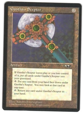 MTG Gustha's Scepter Alliances ALL Reserved List Rare Artifact Unplayed NM - Image 1 of 2