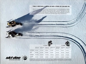 Ski-Doo MX Z 700 y GSX LE 2010 moto de nieve anuncio en color original - Imagen 1 de 1