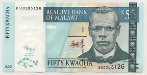 Malawi 50 Kwacha 30-6-2011 Pick 53.e UNC unzirkulierte Banknote - Bild 1 von 2