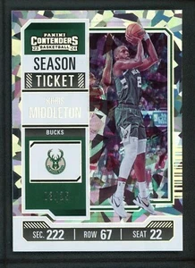 2023-24 KHRIS MIDDLETON 03/25 PANINI CONTENDERS SEASON TICKET - Imagen 1 de 2