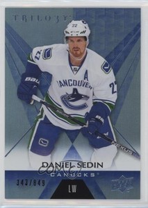 2016-17 Upper Deck Trilogy Blue /849 Daniel Sedin #36 HOF