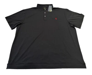 Polo Ralph Lauren Performance Men's Big & Tall Short Sleeve Polo Black Size XLT - Picture 1 of 5