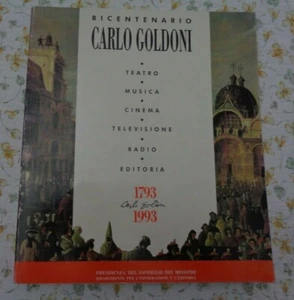 CARLO GOLDONI BICENTENARIO 1793 - 1993 A CURA DI UGO RONFANI - Picture 1 of 5