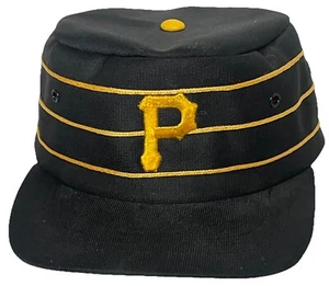 1970s PITTSBURGH PIRATES BASEBALL TEAM COCA-COLA SGA PILLBOX BASEBALL CAP HAT - Picture 1 of 8