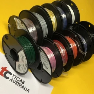 11 rolls 30m x 20 Amp Auto cable 3 mm solid colours GP electrical wire TYCAB - Picture 1 of 2