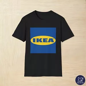 IKEA Logo Swedish Retailer Home Furniture Furnishings Brand Unisex T-Shirt - Picture 1 of 25