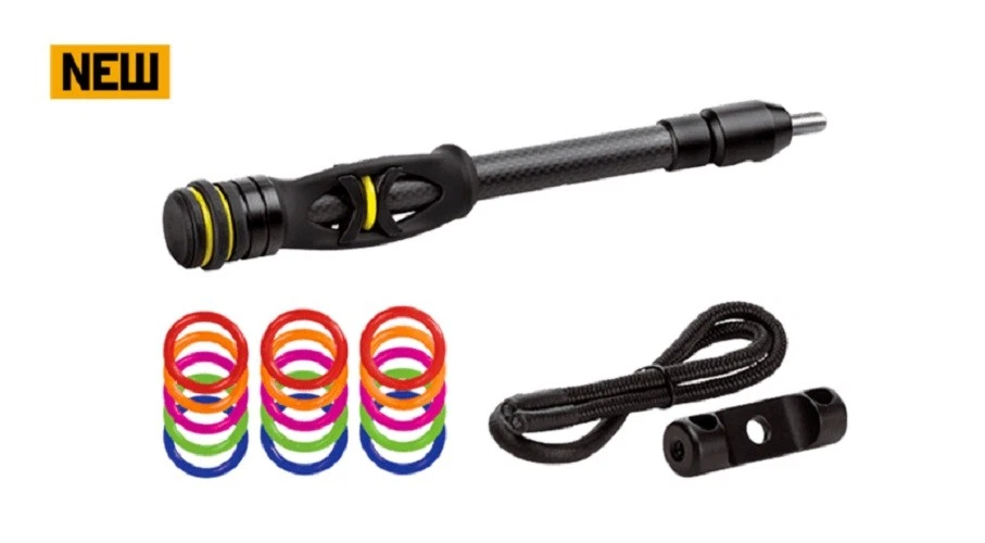 Trophy Ridge Hitman 8" Estabilizador Negro con Eslinga Trenzada y Desconexión Foto 1 de 1