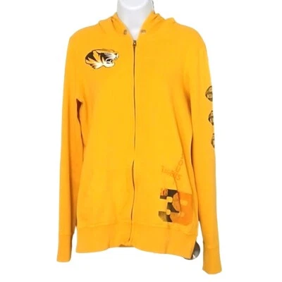 Sudadera con capucha deportiva vintage Y2K para mujer Victorias Secret Missouri talla L Tigres cremallera completa Foto 1 de 4