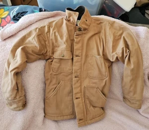 Vintage 90s Wear Guard Canvas Work Jacket Mens Size S Some Stains Carhartt like - Picture 1 of 17